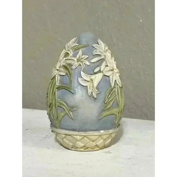 Eggstravagant by Tom Herold Easter Floral Resin Decorative Egg - Picture 2 of 6